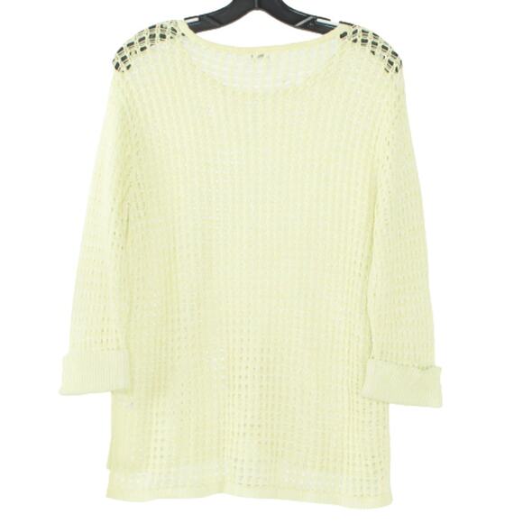 J Jill Sweater Linen Coastal Grandma Cottage Boho Beach Lagom Minimalist Size XS - Picture 2 of 2